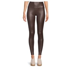 Time and Tru Women’s Brown Faux Leather Leggings Size Large